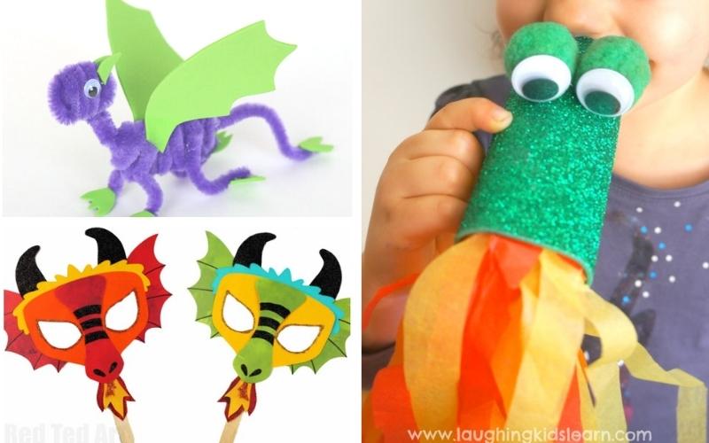 How to Make a Dragon: Crafts for Kids | Sunny Day Family