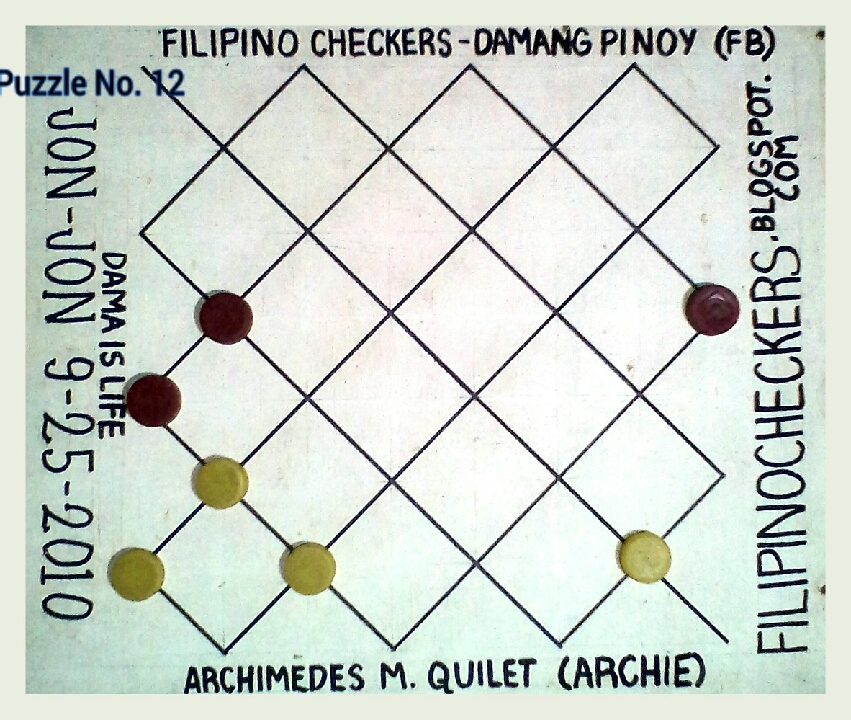 Filipino Checkers (Dama) by Archimedes Mendoza Quilet: Filipino