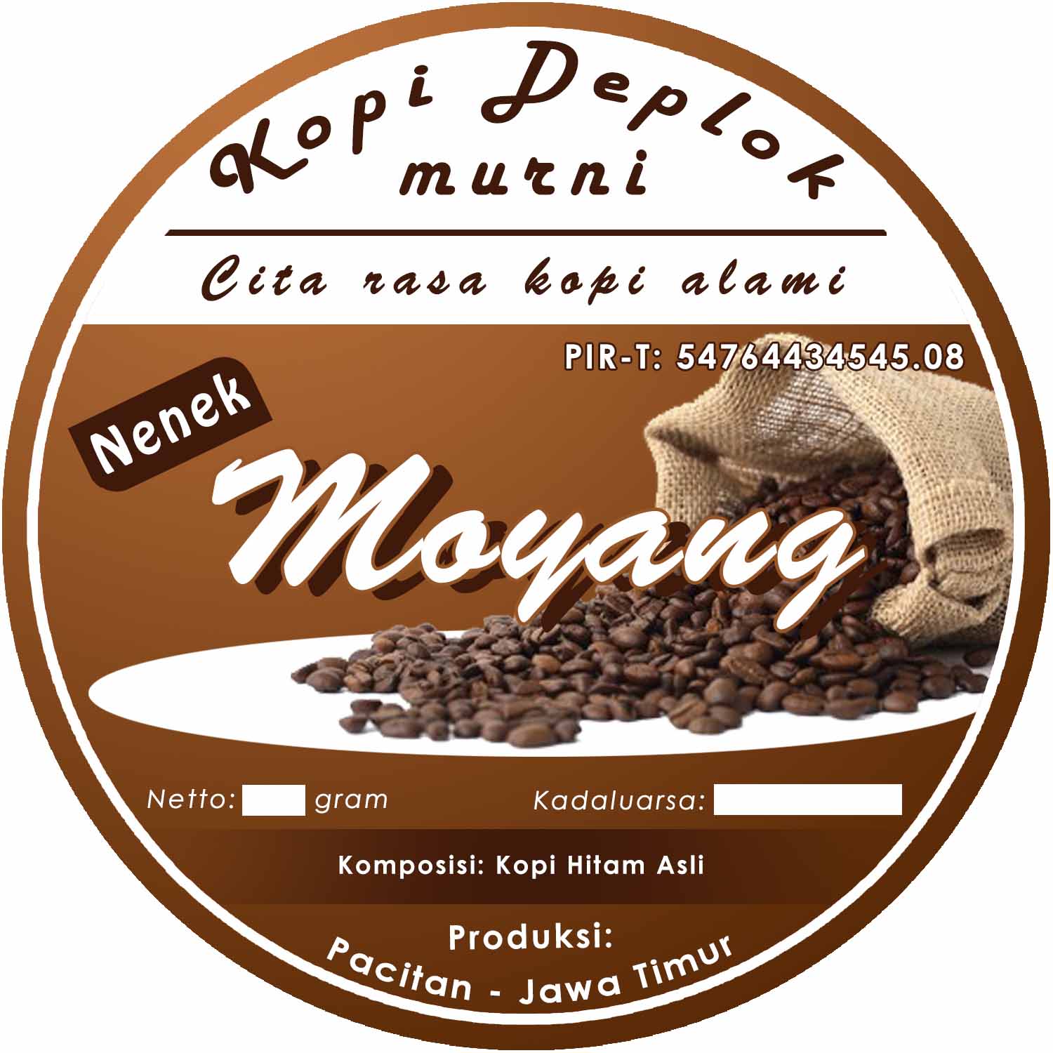 label kemasan
