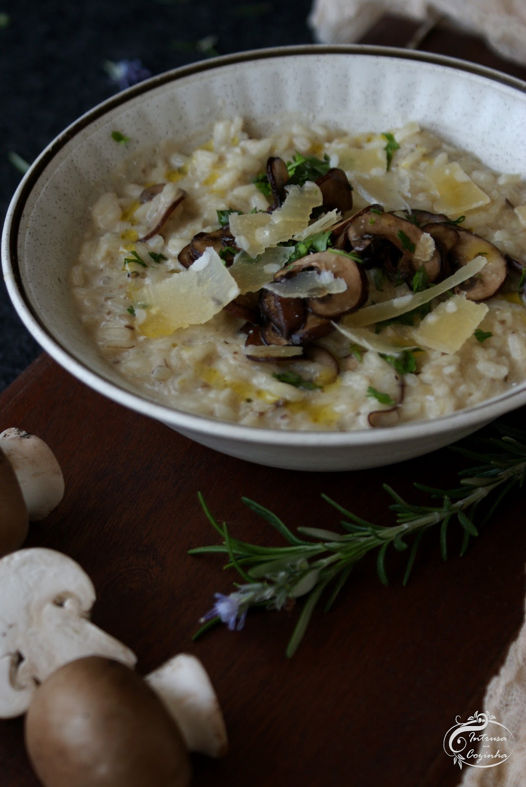 Risotto de Cogumelos & Mascarpone {Mushroom & Mascarpone Risotto