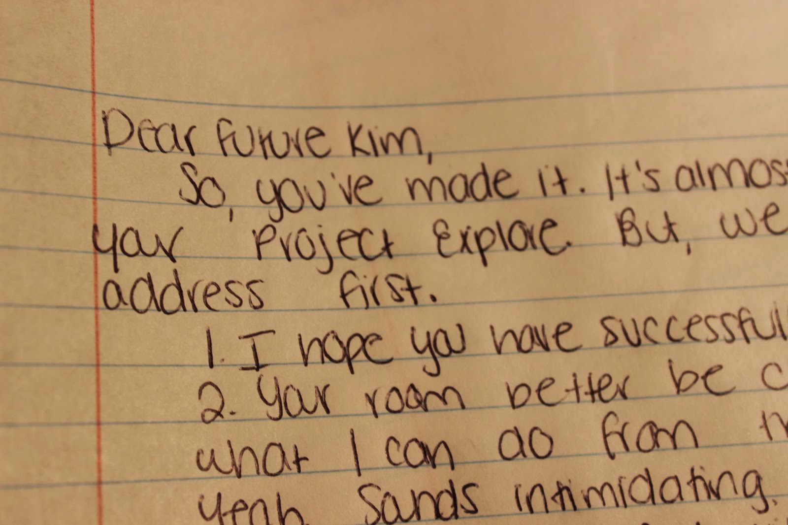 Project 52 Task 2 Completed Write A Letter To Your Future Self Kim 