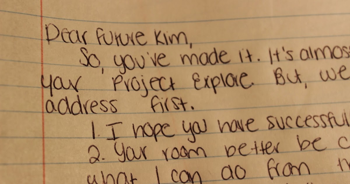 A Letter to My Future Self As a High School Graduate