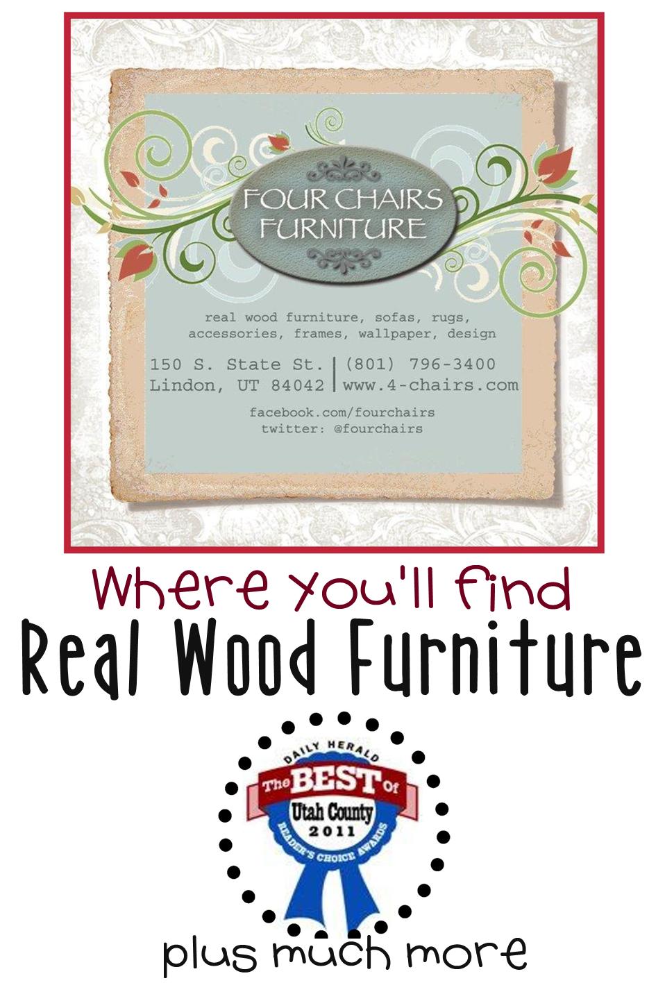 It's Written on the Wall Four Chairs Furniture StoreUtah Valley