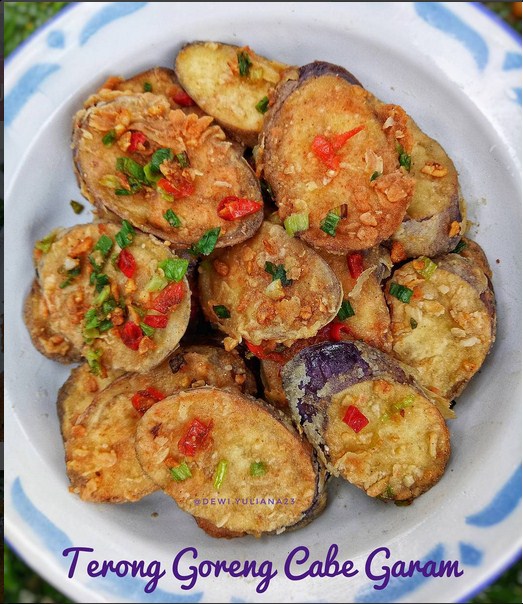 Resep Cara Membuat Terong Goreng Cabe Garam Baca Resep