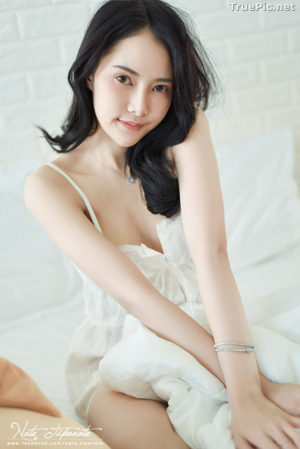 Image Thailand Model - Nattanicha Pw - Beautiful In White Sleepwear - TruePic.net - Picture-7