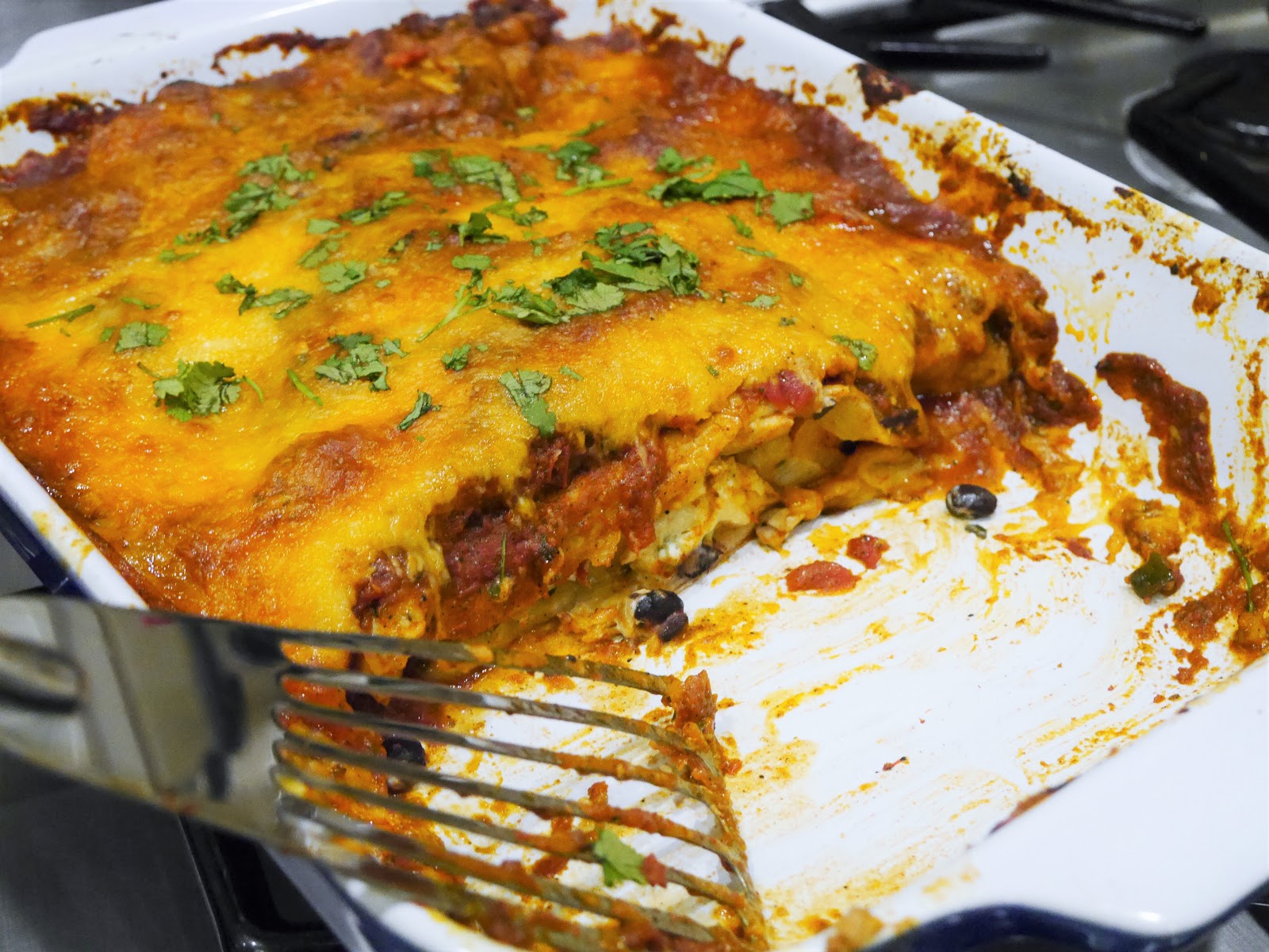 FEAST EVERYDAY Ina Garten's Cheesy Chicken Enchiladas...Sort Of