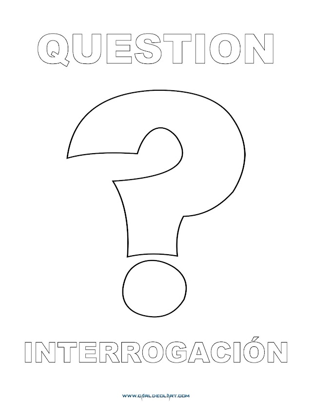 Dibujos Inglés - Español con I: Interrogación - Question