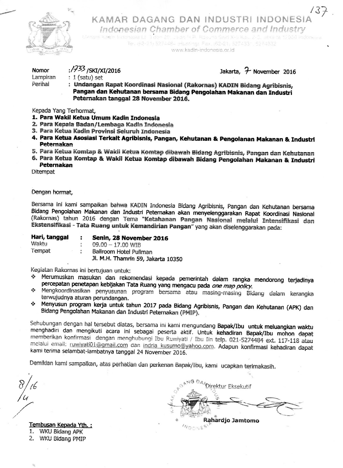 Contoh Surat Undangan Rapat Koordinasi – Coretan