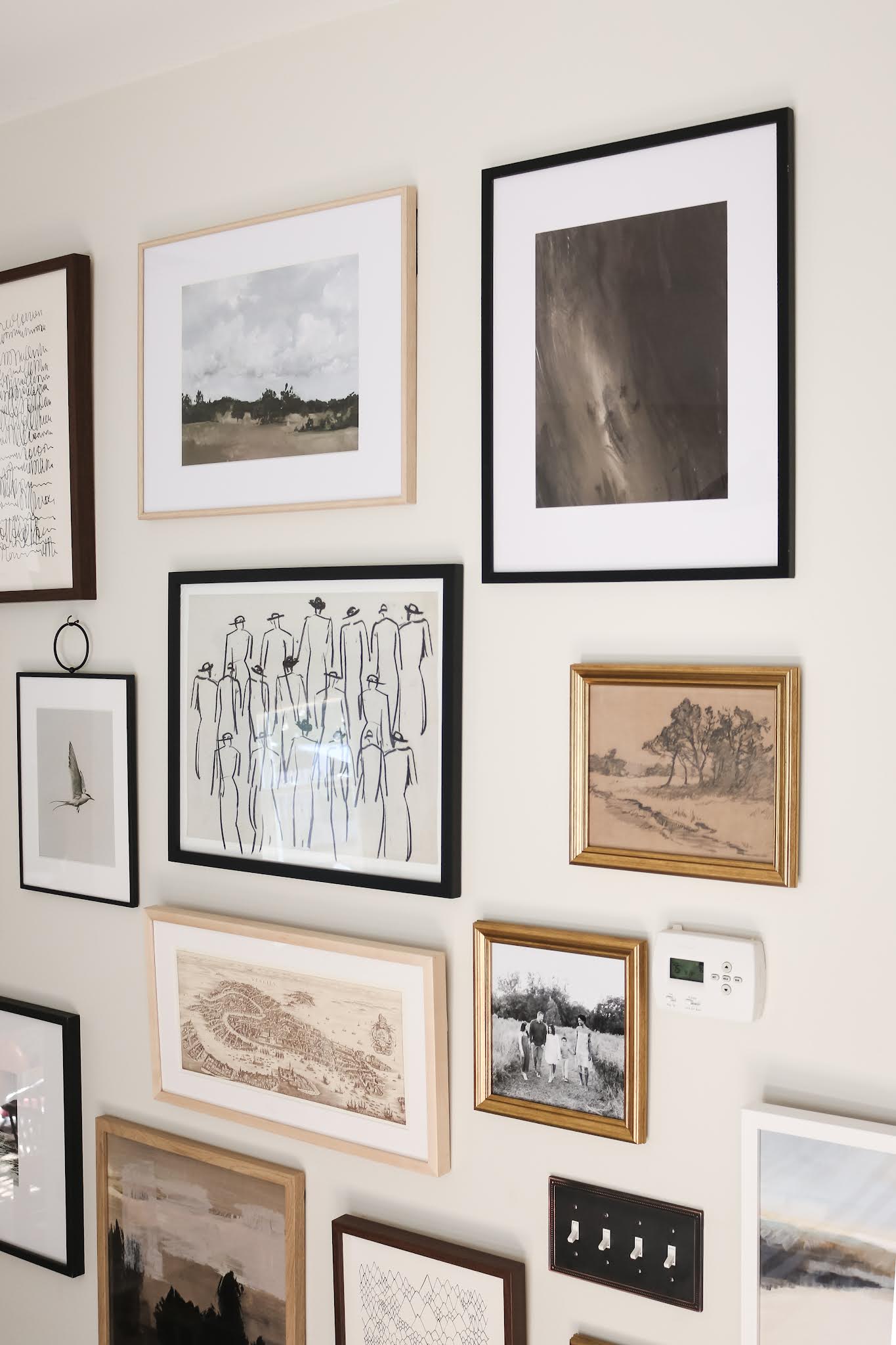 How To Create A Large Vintage Modern Gallery Wall
