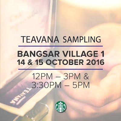 Free Starbucks Malaysia Teavana Sampling Discount Promo