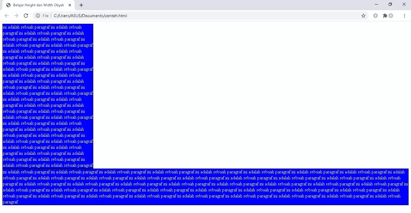 mengatur max-width pada css Max-width
