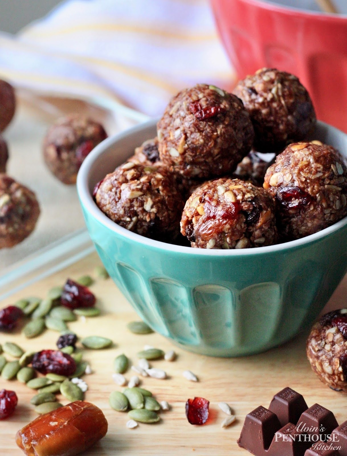 Alvin's Penthouse Kitchen Peanut Butter, Date and Oat Bliss Balls