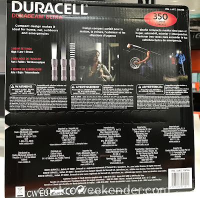 Costco 708786 - Duracell Durabeam Ultra LED Flashlight 350 Lumens: practical and great for many occasions