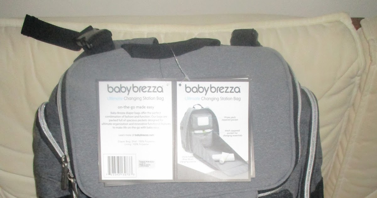 Baby Brezza Changing Station Diaper Bag - Gray