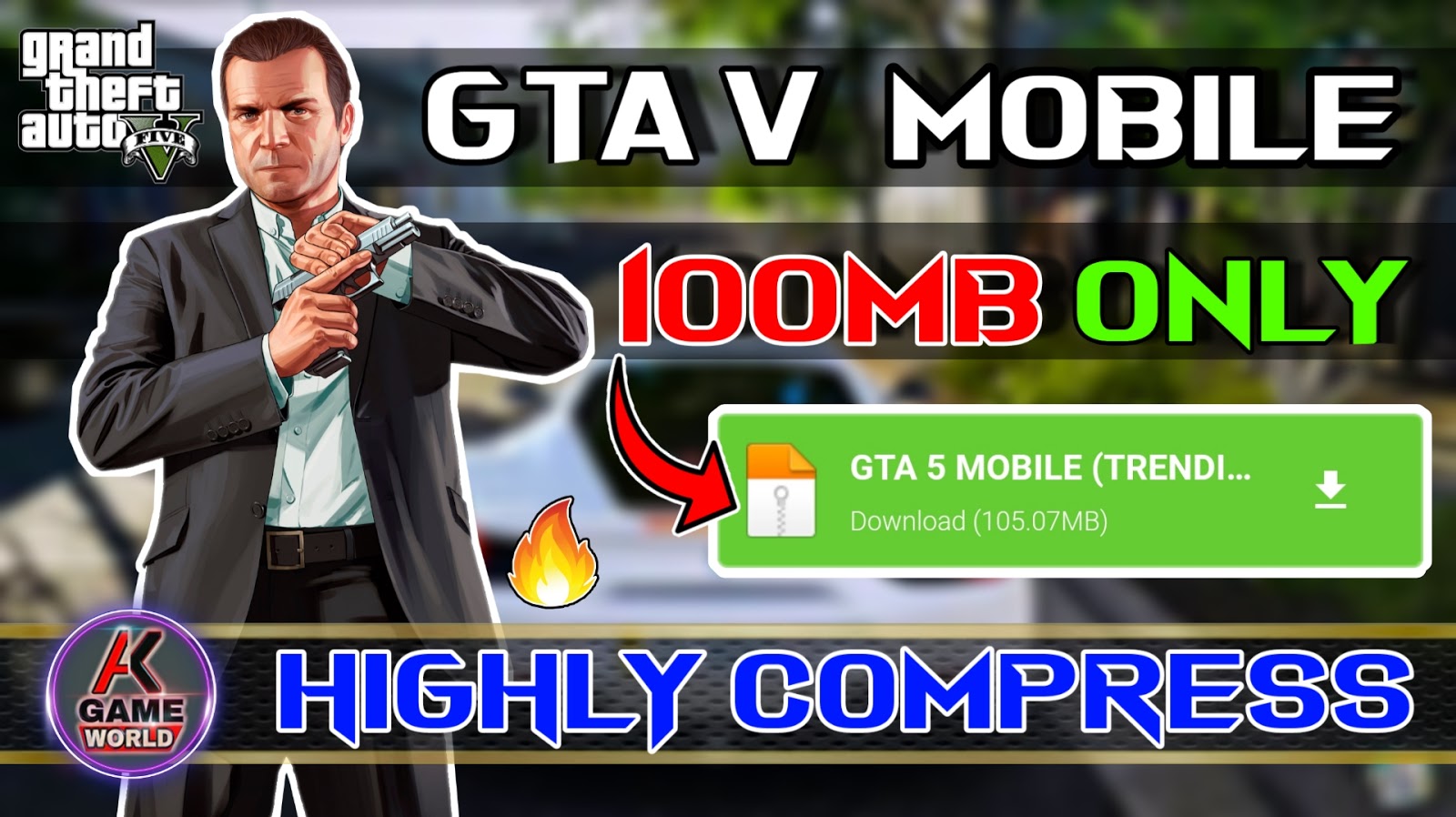 How to Download GTA V in Android Mobile in 100MB only. 