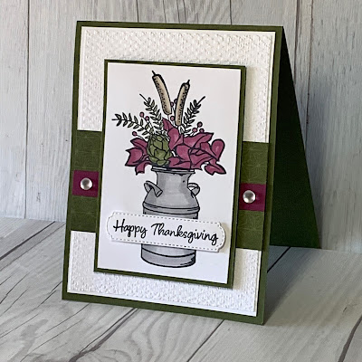 Thanksgiving Card using Stampin' Up! Country Home Stamp Set