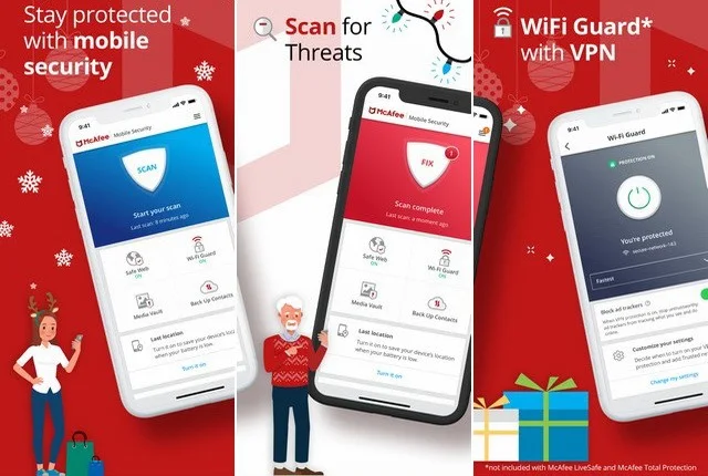 McAfee-Mobile-Security - أفضل تطبيقات الخصوصية والحماية للايفون وآيباد