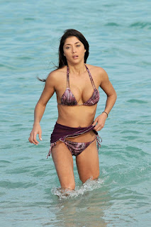 Arianny Celeste in Bikini on the Beach in Miami