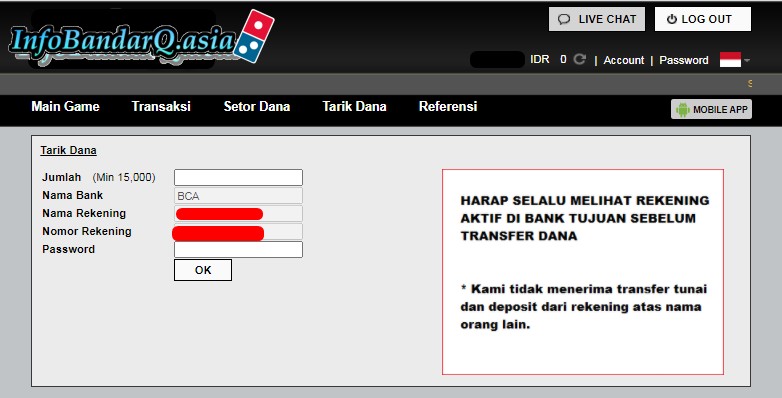 Proses Withdrawal Di Situsbet