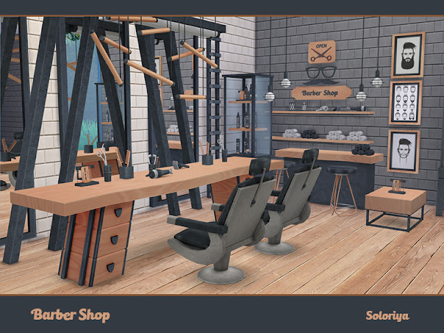 Парикмахерская и салон красоты — наборы мебели и декора для Sims 4 со ссылками для скачивания