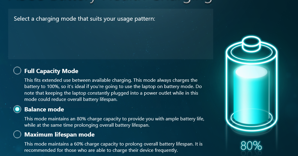 asus battery health charging 1.0.5.0