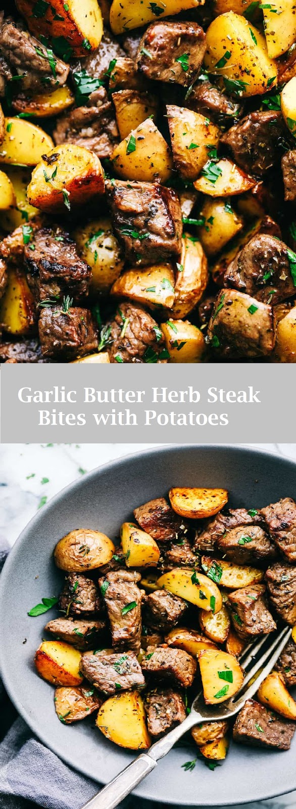 Garlic Butter Herb Steak Bites with Potatoes easy booking