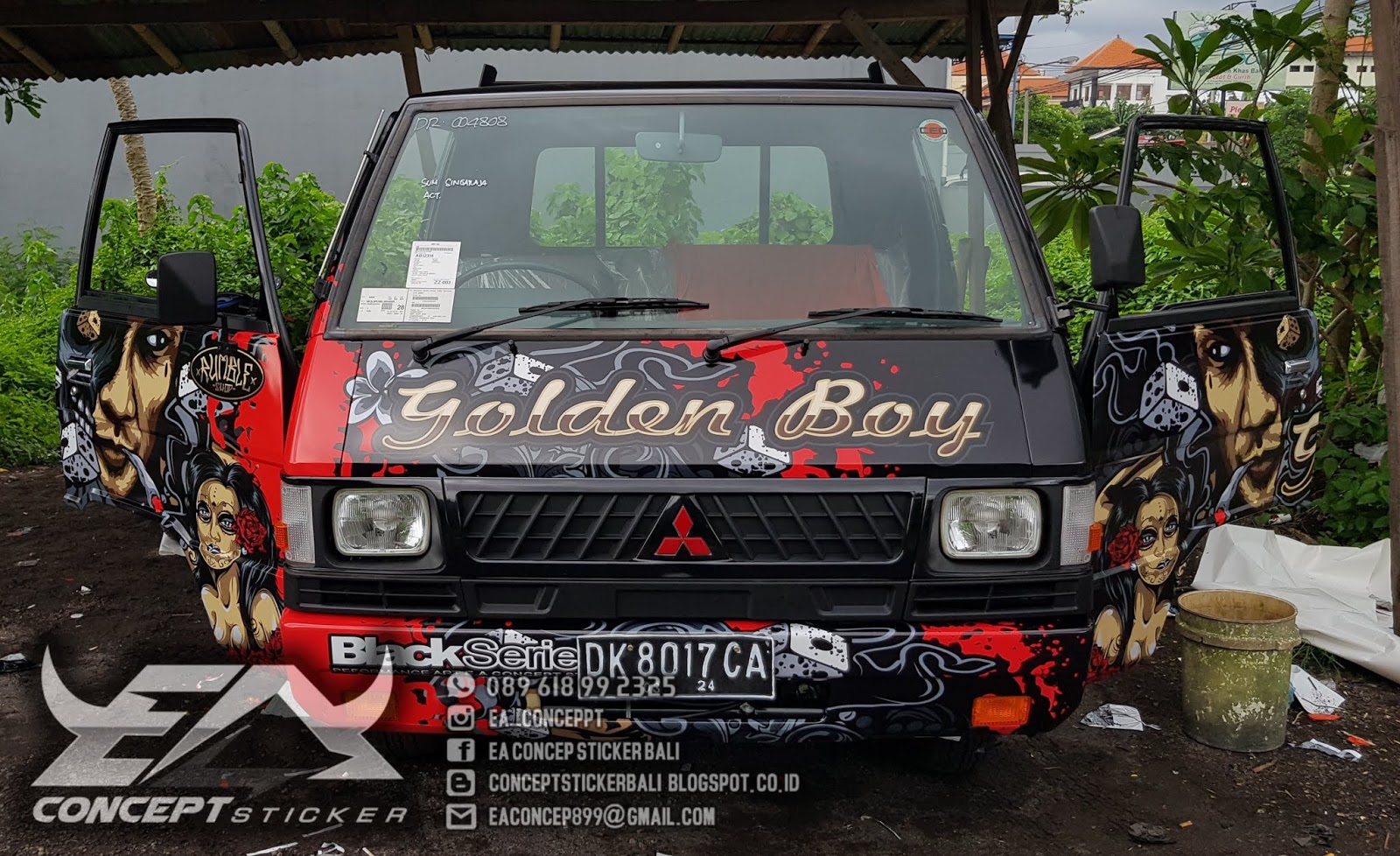 Decal Stiker Pikep L300 Keren Golden Boy Denpasar Bali CUTTING STIKER DI DENPASAR BALI Murah Bagus Dan Cepat Decal Stiker Pikep L300 Keren Golden Boy Denpasar Bali CUTTING STIKER DI DENPASAR BALI Murah Bagus Dan Cepat