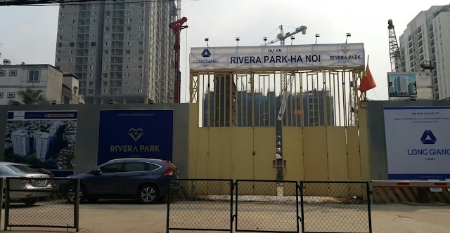 Hình ảnh công trường thi công tại dự án Rivera Park Hà Nội Hình ảnh công trường thi công tại dự án Rivera Park Hà Nội