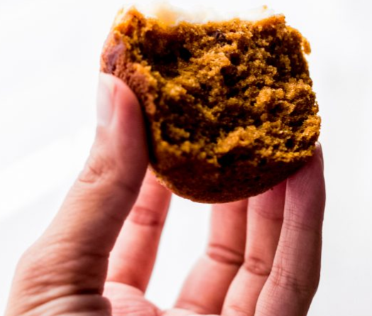 Spiced Chai Pumpkin Cheesecake Muffins