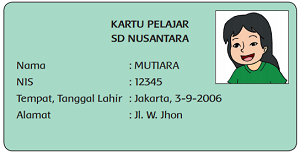 contoh identitas kartu pelajar www.simplenews.me