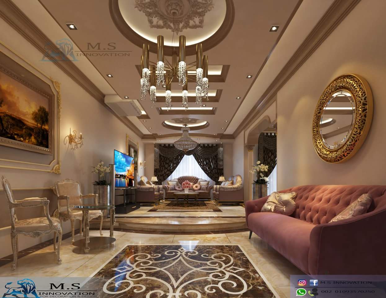 اليك اجمل ديكورات جبس حديثة 2020 واسقف معلقة بافضل خامات 01206184038/