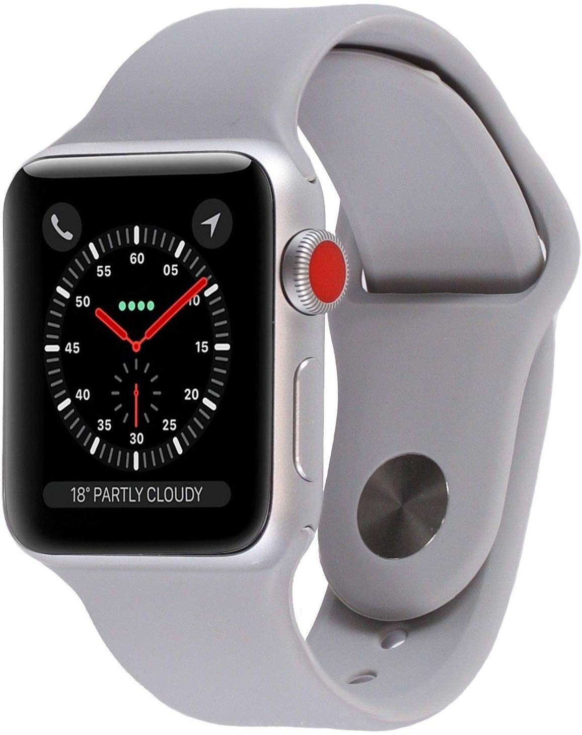 Apple Watch Series 3 - GPS+Cellular - Silver Aluminum Case with Fog