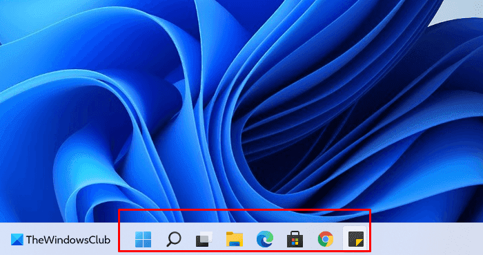 Posizione centrale del menu Start di Windows 11
