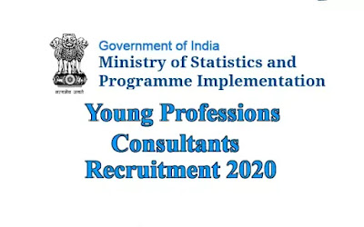 MOSPI Young Professionals and Consultants Recruitment 2020