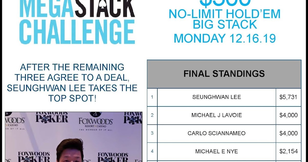 Foxwoods Poker Event 12 Results foxwoods-poker-event-12-results