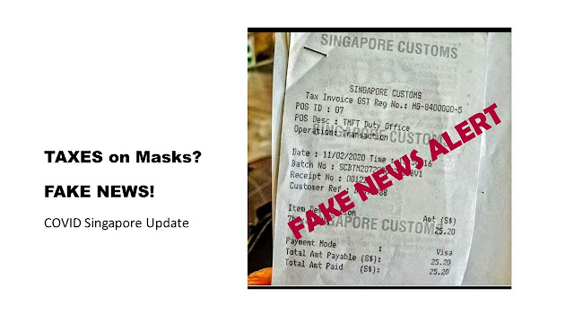 Fake News alert : Taxes on  Masks