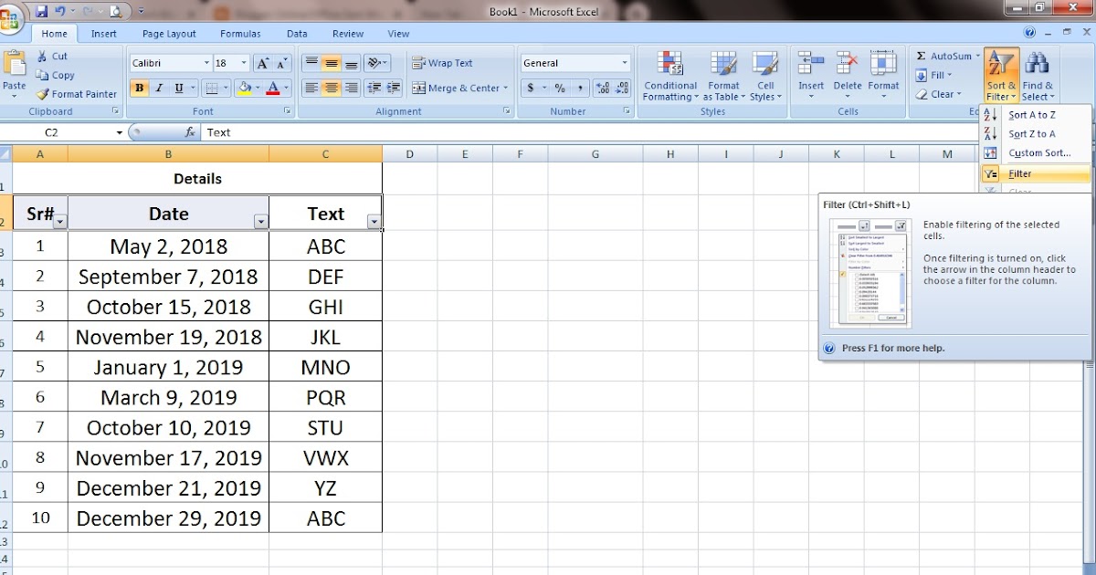 Online/Offline Earn Money With Easy Skills What is filtering in MS Excel?