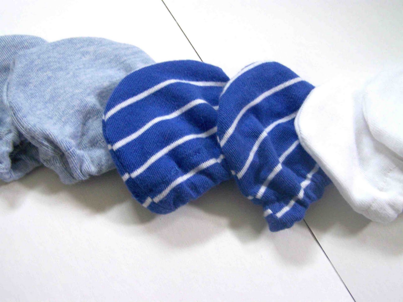 Made by Me. Shared with you. Sewing for Baby Knit Scratch Mittens