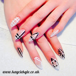 nails january nail kyle kaycie early geometrical triangle shapes tell following into