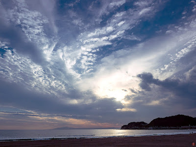 Before sunset: Yuigaha-beach (Kamakura)
