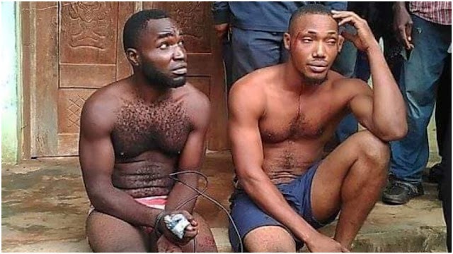 Abia community nabs suspected armed robbers, recovers pistol, live bullets
