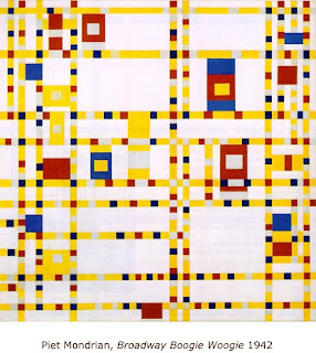 Mondrian's Boogie Woogie Broadway - ideas for elementary art sub lessons