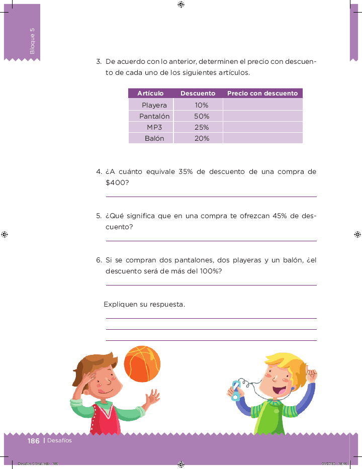 En busca de descuentos - Desafíos matemáticos Bloque 5 2014-2015