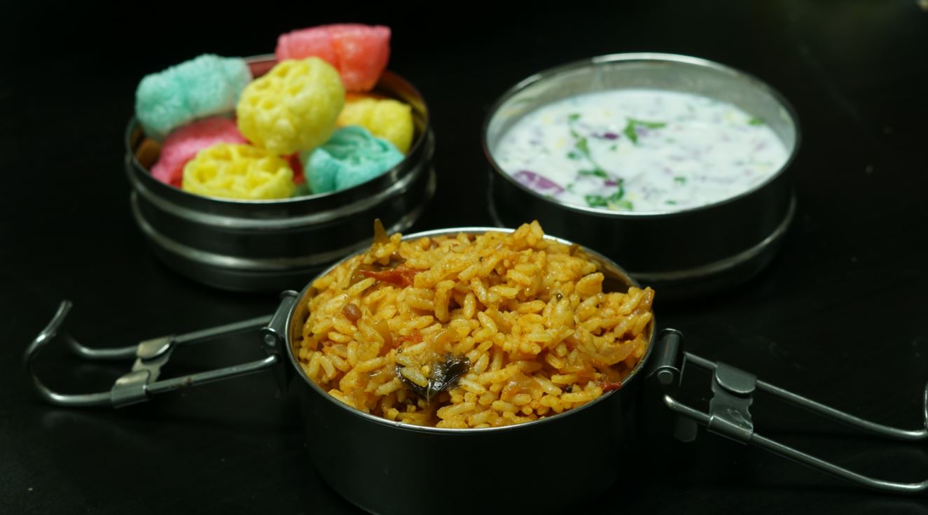 Thakkali Sadam / Tomato Rice Recipe Steffi's Recipes