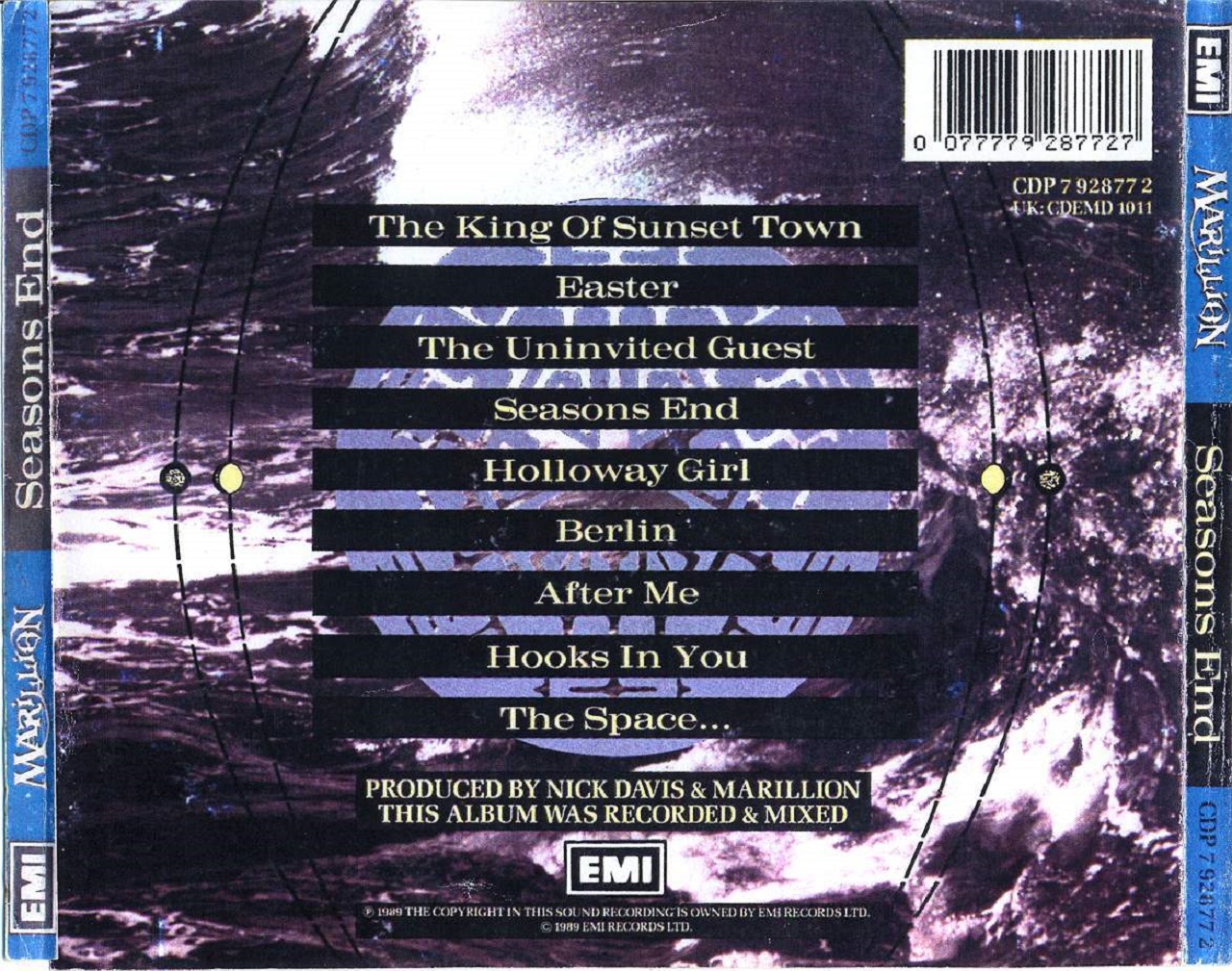 Classic Rock Covers Database Marillion Seasons End (1989)