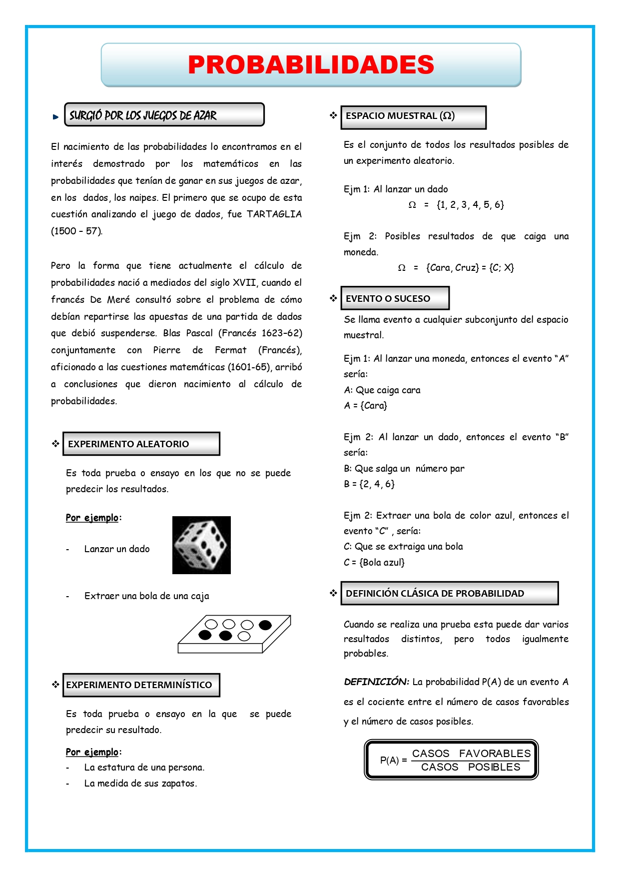 SESIÓN 30 PROBABILIDADES