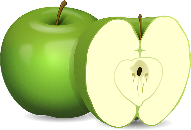 buah apel kartun gambar buah apel kartun