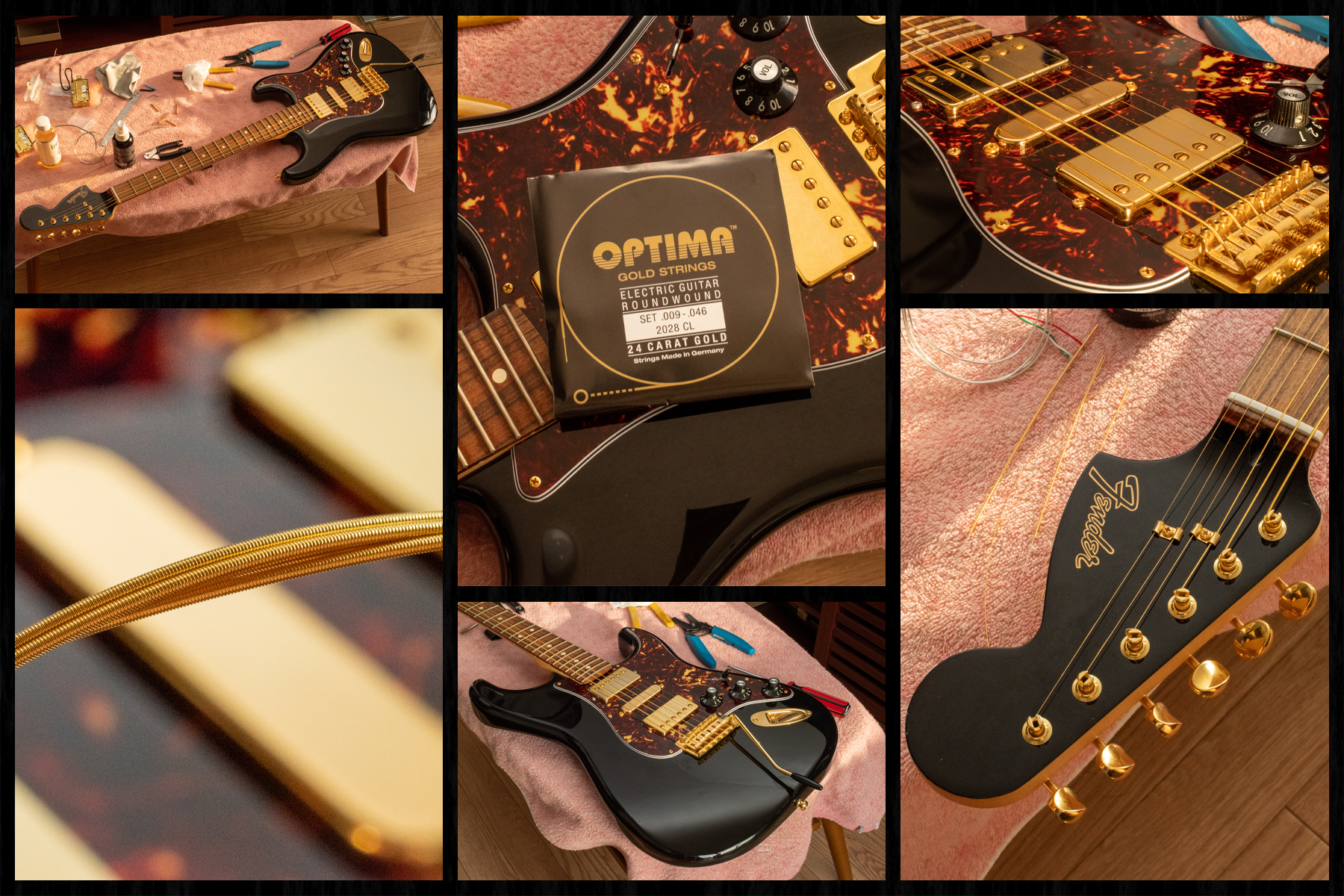 OPTIMA EGuitar 24K Gold Strings ギターゴールド弦