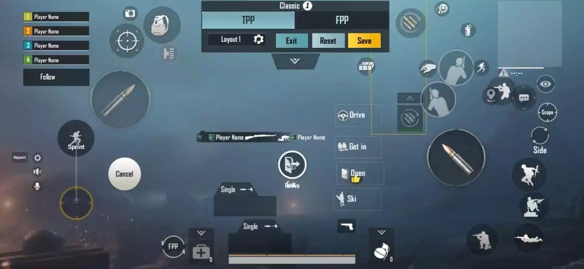 best control settings for pubg mobile 4 fingure