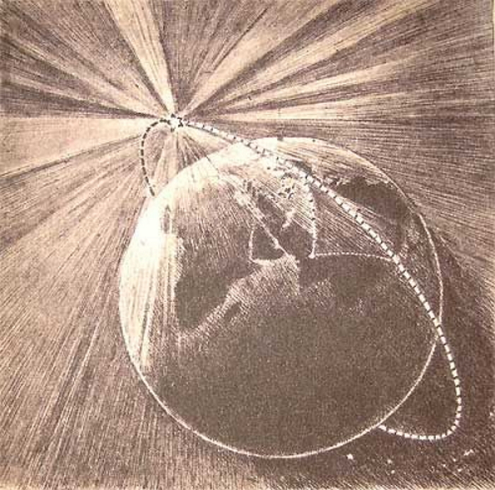 Рисунок первого спутника. Первый Спутник. Рисунок первого спутника земли. Искусственный Спутник земли рисунок. Первый искусственный Спутник земли рмвунок.